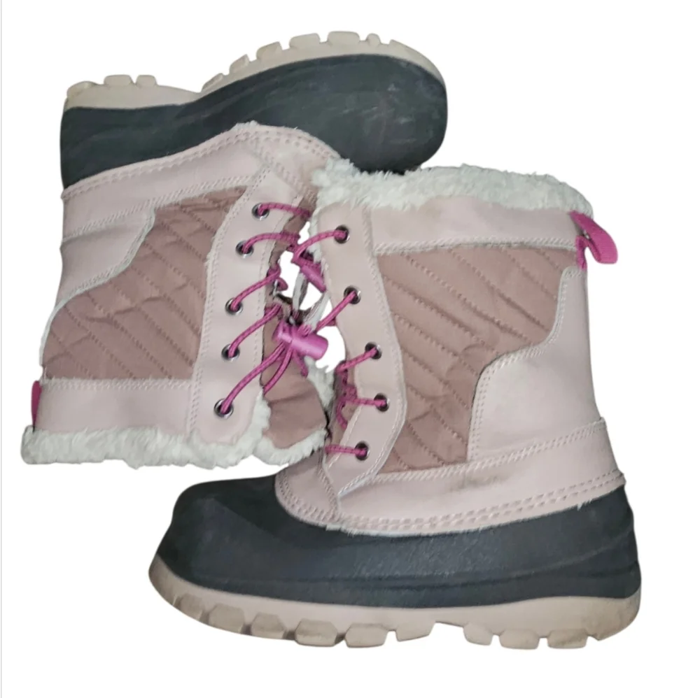 All In Motion Pink and Black Winter Boots